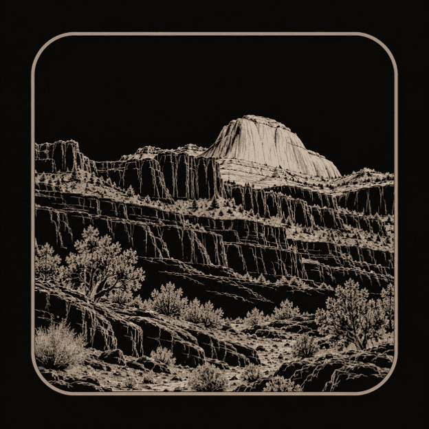 Illustration of Capitol Reef National Park.