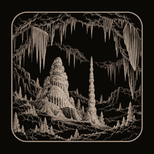 Illustration of Carlsbad Caverns National Park.