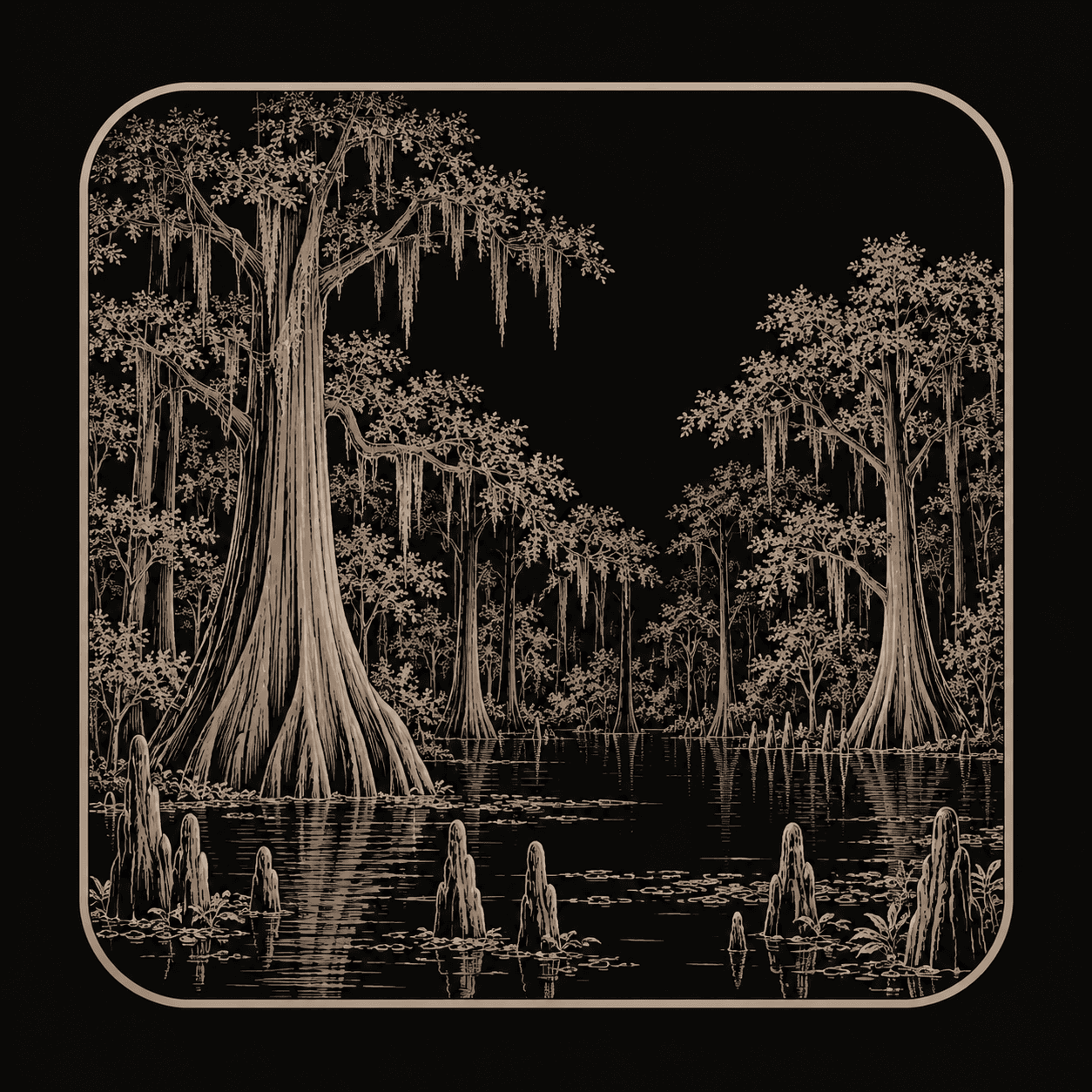 Illustration of Congaree National Park.
