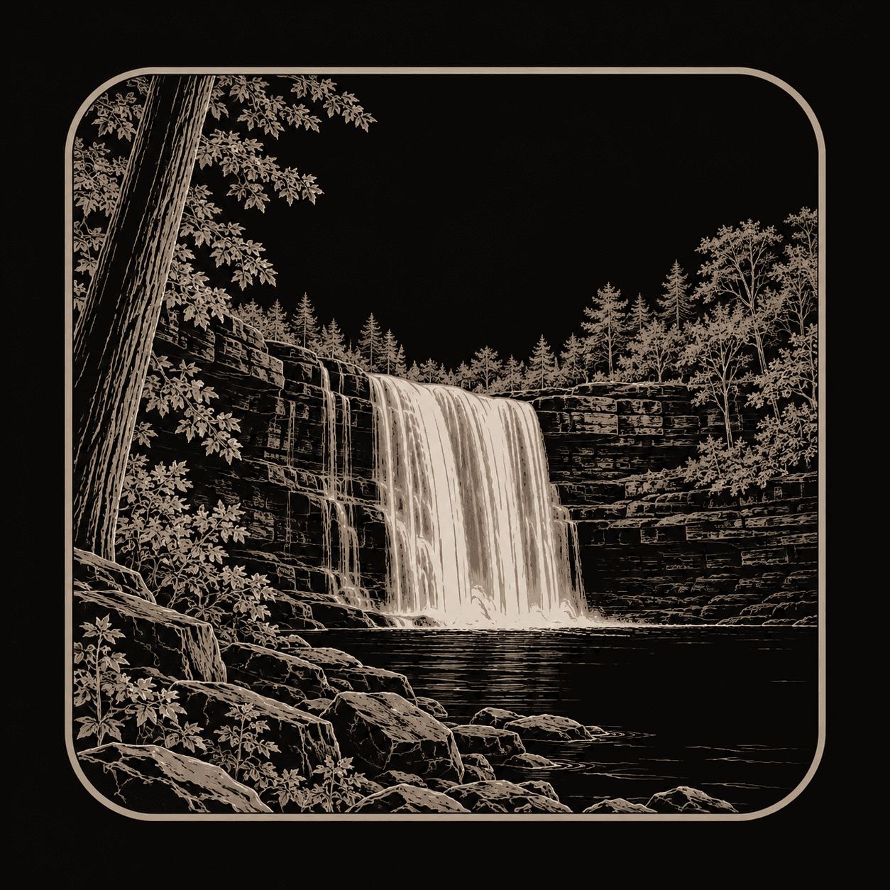 Illustration of Cuyahoga Valley National Park.