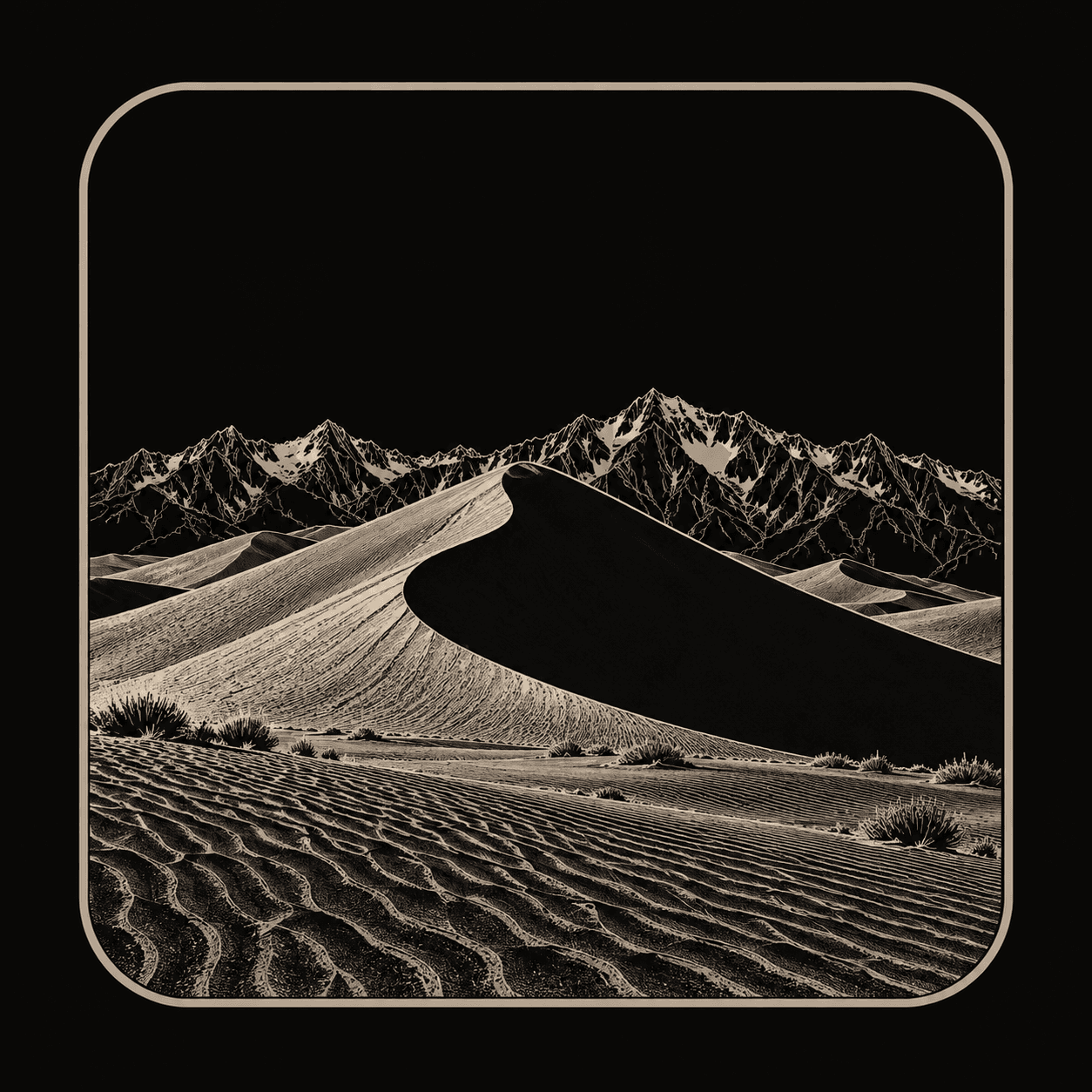 Illustration of Great Sand Dunes National Park.