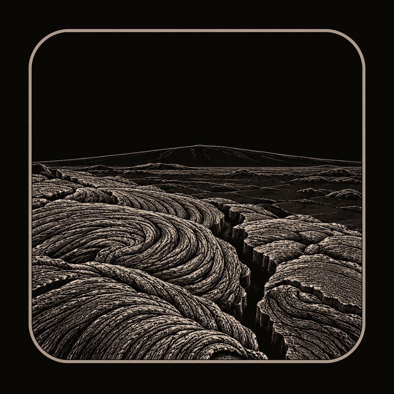 Illustration of Hawai'i Volcanoes National Park.