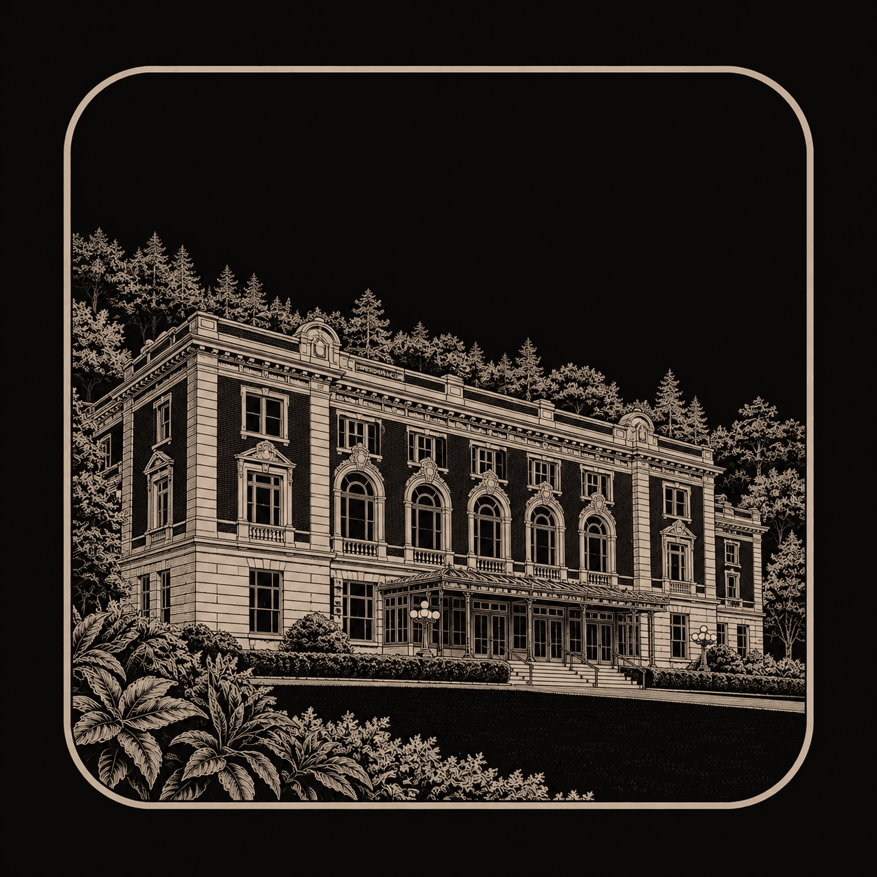 Illustration of Hot Springs National Park.